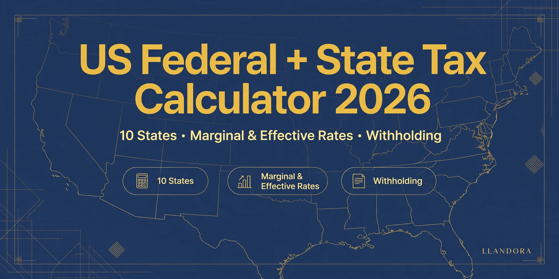 US Federal + State Tax Calculator 2026